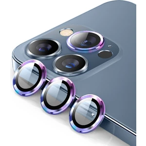 Iphone 13 Pro -13 Pro Max 3D Metal Çerçeveli Kamera Lens Koruyucu