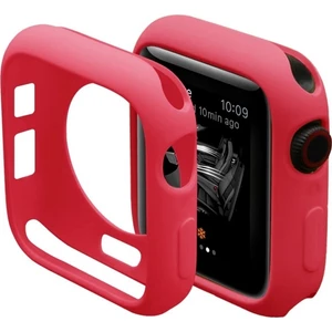 Apple Watch Uyumlu (44MM) Kırmızı  Önü Açık Yumuşak Koruyucu Kılıf