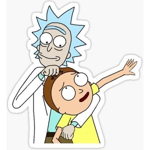 Zobar Markt Zobarmarkt Rick And Morty Temalı Defter Ajanda Planner Laptop Sticker 5 cm