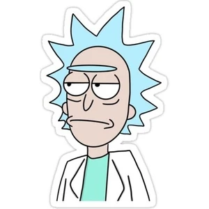 Zobar Markt Zobarmarkt Rick And Morty Temalı Defter Ajanda Planner Laptop Sticker 5 cm