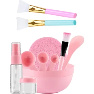 Kendin Yap Maske Hazırlama Seti 9 Parça + Peeling Maske ve Krem Spatula 2li