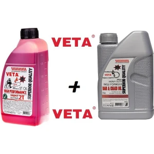 2 Zamanlı Motor Yağı 1 Lt ve Kılavuz Zincir Yağı 1lt