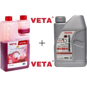 2 Zamanlı Motor Yağı Ölçekli 1lt ve Kılavuz Zincir Yağı 1lt