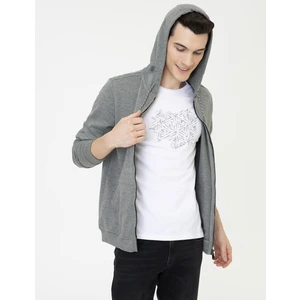 Pierre Cardin Erkek Gri Melanj Regular Fit Sweatshirt 50249413-VR086