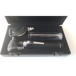 Fiber Otoskop - Oftalmaskop Eko Set Ledli Beyaz Işık