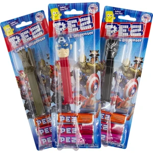 Dispenser Marvel Avengers Pez Şeker Adam 3 Yedek Şeker