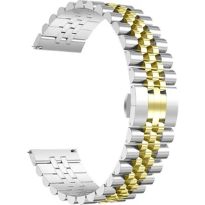 Case 4U Huawei GT3 Metal Kayış Kordon 46mm KRD-36 Gümüş - Altın