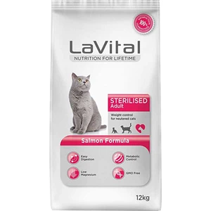 La Vital Adult Sterilsed Somonlu Kısırlaştırılmış Yetişkin Kuru Kedi Maması 12 kg