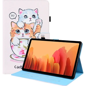 Samsung Galaxy Tab A7 10.4 2020 SM-T500 / SM-T505 Kılıf Kedi Kardeşler