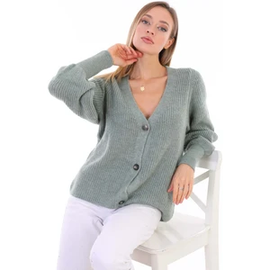 3 Düğmeli Triko Hırka