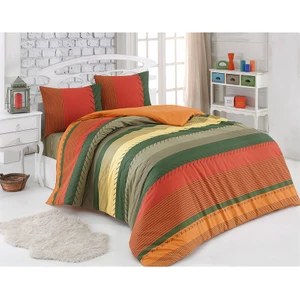 Kavram Desenli Çift Kişilik Nevresim Takımı 200x220 cm Renkli Pamuk Kumaş