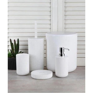 Aknur -Dante 5 Parça Banyo Seti Beyaz