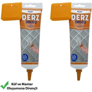 Pratik Fix Gaga Uçlu Hazır Derz Dolgu Beyaz 400 gr 2 Adet (Küf ve Mantara Dirençli)