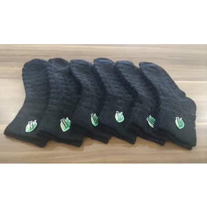 Bayan 6'lı Bambu Ters Havlu Yarım Konç Kışlık Premium Seri