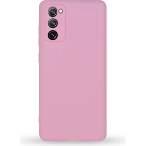 Caseart Samsung Galaxy S20 Fe Kapak Kamera Korumalı Içi Kadife Lansman Silikon Kılıf - Pembe