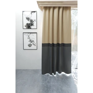 Ne Bumu Blackout Bej Milano Bordürlü Büzgülü Karartma Perde