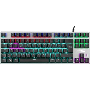 Altec Lansing ALGK8404GR Siyah/Gümüş RED SWITCH Rainbow 87 Tuşlu Süper Kompakt TKL  Mekanik Gaming Oyuncu Klavye