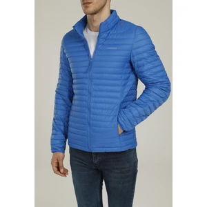 Perry Down Erkek Mavi Kapüşonlu Şişme Mont