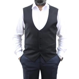 Mentor Regalo Büyük Beden Yelek Siyah 50173