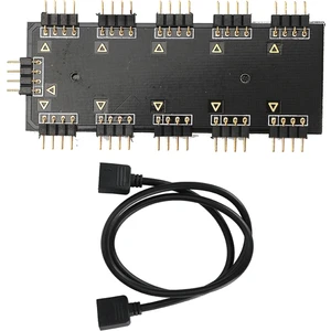 4848 Rgb LED Fan Şerit Hub Splitter 10 Port 12V 4 Pin Kablo Çoklayıcı