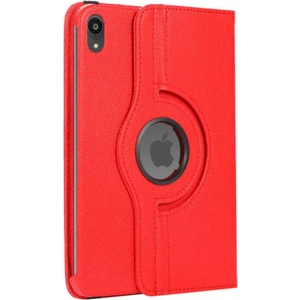 Apple Ipad Mini 6 Kılıf 2021 8.3 Inç  6. Nesil 360 Derece Dönerli Standlı Tablet Kılıfı Kırmızı