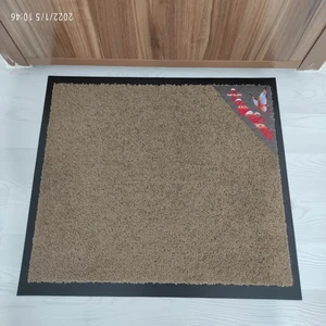 Nem Alıcı Kalın Iç Dış Kapı Önü Paspas Dog Sticker 50x75 Kauçuk Kenar