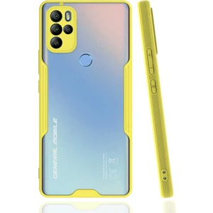 Poco X3 Gt Ince Kılıf Arkası Mat Kamera Korumalı Darbeye Dayanıklı Kapak Slim Case Sarı