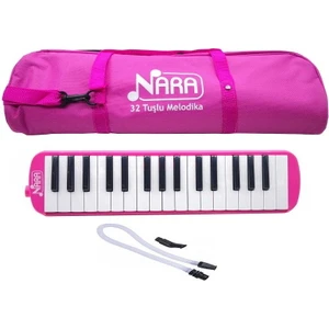 Melodika 32 Tuşlu Bez Çanta Pembe