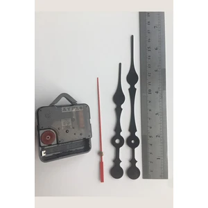 Platin Saat 1 Set Siyah Akrep Yelkovan