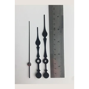 Platin Saat 1 Set Siyah Akrep Yelkovan