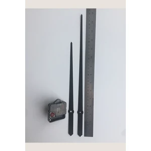 Platin Saat 1 Set Uzun Siyah Akrep Yelkovan