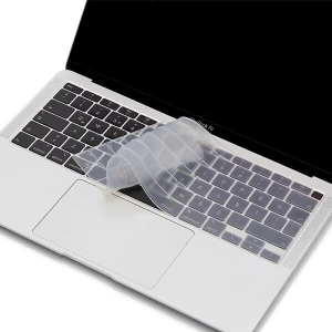 Macbook Air 13 Inch 2020 A2337 M1 Işlemcili Türkçe Q Silikon Klavye Koruyucu Şeffaf