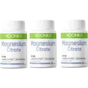 Magnesium Citrate 200 Mg 62 Kapsül 3 Adet