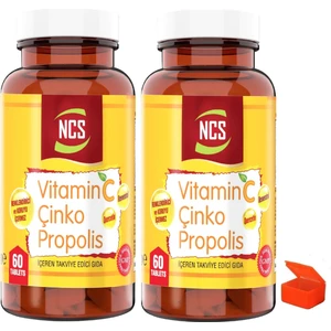 Vitamin C 1000 Mg Çinko Propolis 120 Tablets + Hap Kutusu