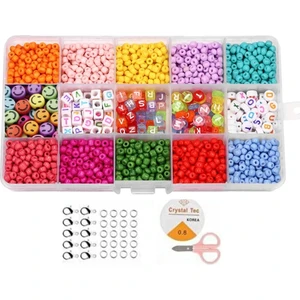 Yiğit Aksesuar Kutulu Kum Boncuk Harf Boncuk Takı Yapım Seti 20 Parça