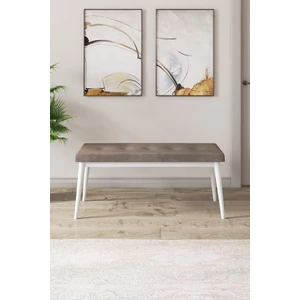 Concept Arwen Serisi Bench, Gürgen Tam Isleket, 1.sınıf Babyface Kumaş , Beyaz Ayak