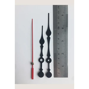 Platin Saat 1 Set Siyah Akrep Yelkovan
