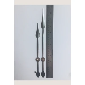 Platin Saat 1 Set Uzun Boy Gümüş Akrep Yelkovan