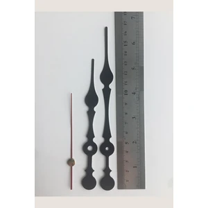 Platin Saat 1 Set Siyah Akrep Yelkovan