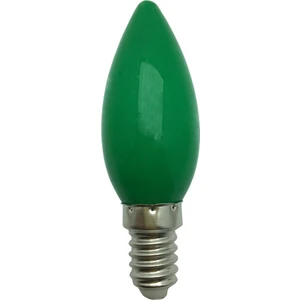 1W 20LM E14 Duylu LED Buji Ampul Yeşil Renk