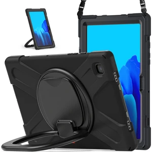 Samsung Galaxy Tab A7 10.4 (2020) T500 / T505 Kılıfı Siyah + Siyah