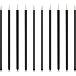 Puluzpuluz 50 Adet Eyeliner Fırçası Kozmetik Makyaj Fırçaları Gözler Makyaj Şekillendirme Araçları Siyah (Yurt Dışından)