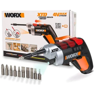 WX252 4 Volt/1.5 Ah. Li-Ion Şarjlı Tornavida + 10 Adet Bits Uç