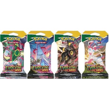 Pokemon Kartı Evolving Skies Booster Pack 4 Lü Fiyatı