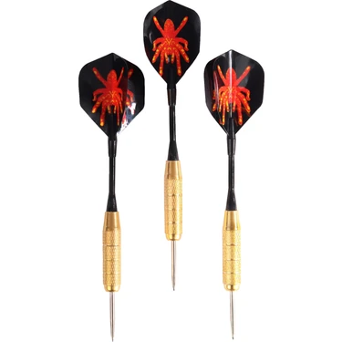 Delta 20 Gr. Dart Oku (3’lü Set) - Çelik Uç + Pirinç Gövde + Renkli Kanat - Dart Oku