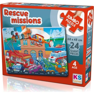 KS Games Rescue Missions Jumbo Puzzle 24