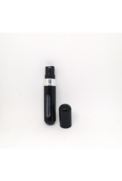 Modauyum Yeniden Doldurulabilir Mini Spreyli Cep Parfüm Şişesi-Siyah (5 Ml)