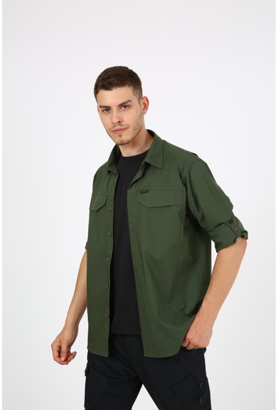 Moda Canel Monel Outdoor Yeşil Tactical Gömlek Taktik Giyim Ripstop Gömlek