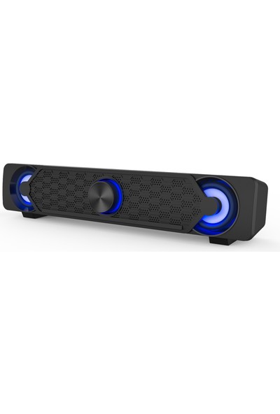 Smalody YXSM9017 USB Kablolu Stereo Hoparlör - Siyah (Yurt Dışından)