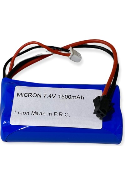 Micron 18650 Pilli 7.4V 1500MAH 15C Li-Ion Helikopter Pil